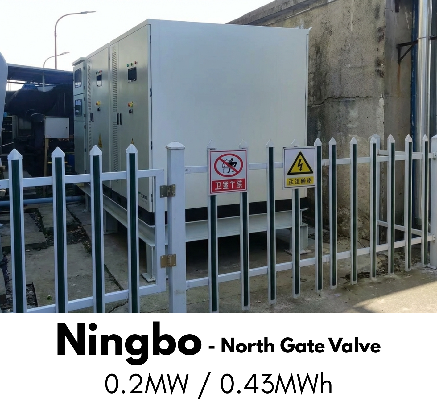 Ningbo - North Gate Valve referencia projekt